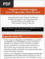 Penguatan Kapasitas Anggota Forum Pengurangan Risiko Bencana PDF