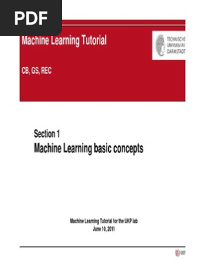 Machine learning tutorial for beginners sale pdf
