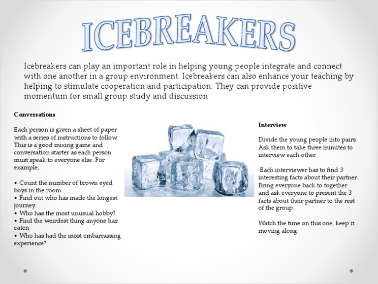 Icebreakers PDF