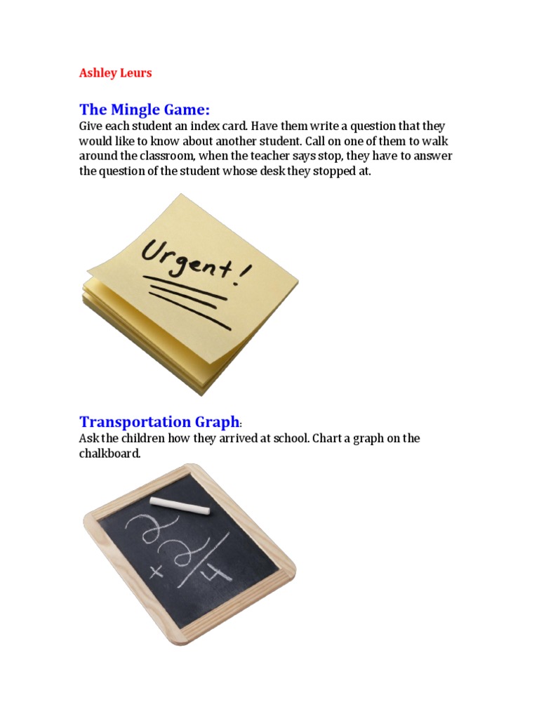 Classroom Engagement Activities | PDF