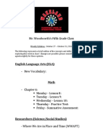 Mr. Woodworth's Fifth Grade Class: English Language Arts (ELA) - New Vocabulary: Math - Chapter 6
