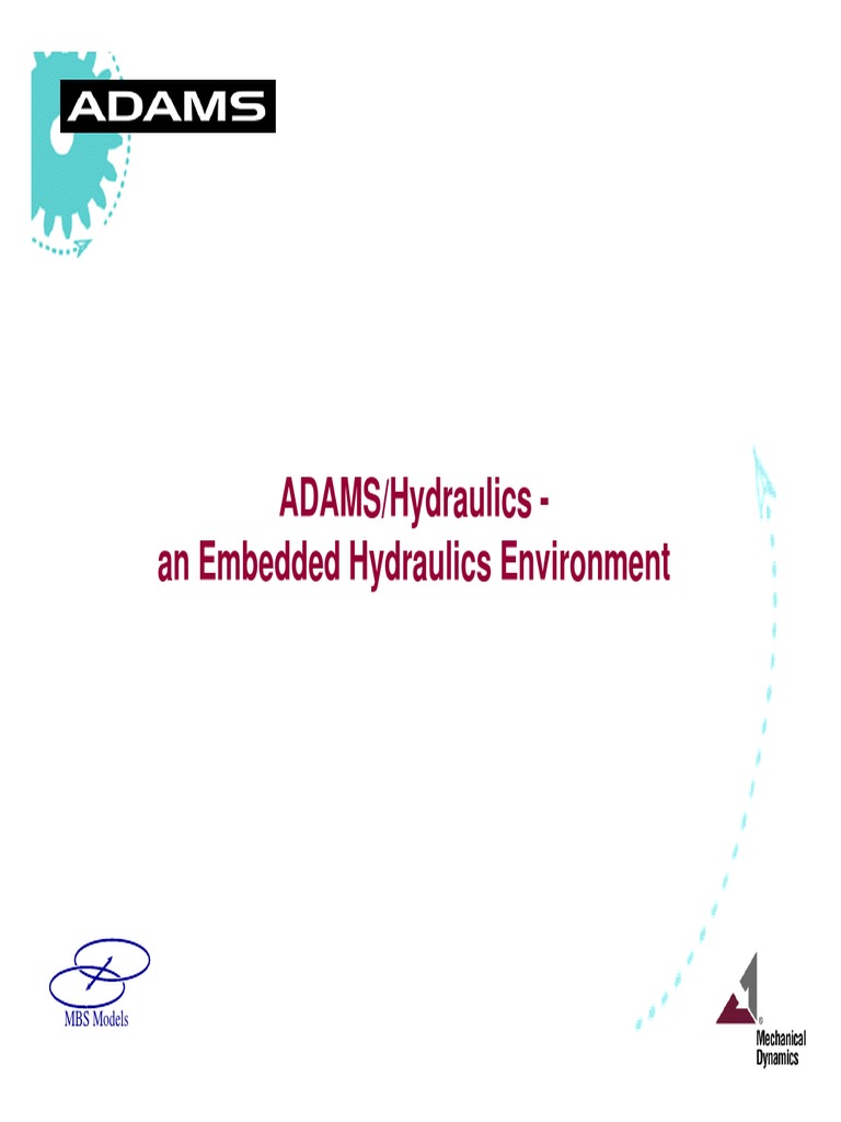 ADAMS Hydraulics .. PDF Continuum Mechanics Civil Engineering