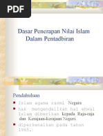 Dasar Penerapan Nilai Islam