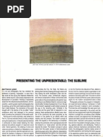 Lyotard - Presenting the Unpresentable - The Sublime