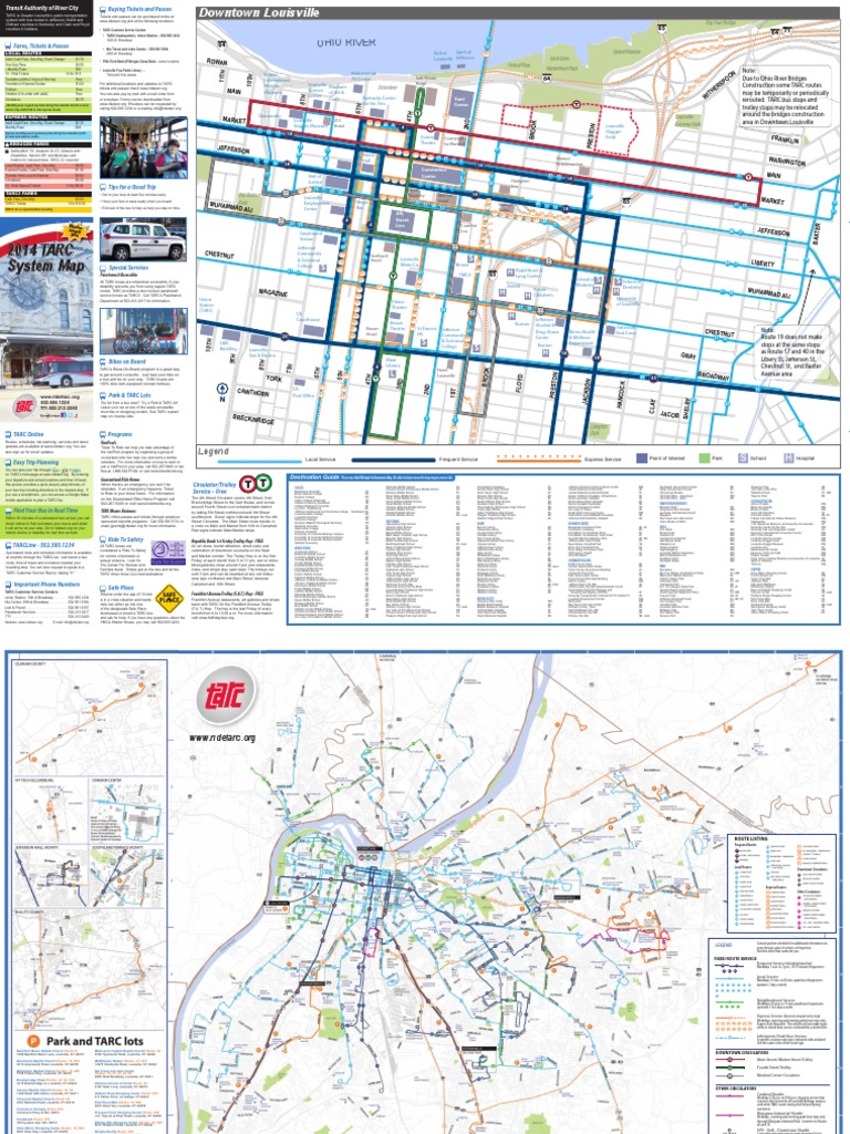 TARC SystemMap 14web | PDF | Louisville | Transport