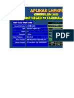 Aplikasi LHPKPD Kurikulum 2013- SMP