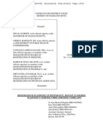 Oct 10, 2014 - Zogenix Vs Deval Patrick (MA) - Defendant's Motion To Dismiss Main Supporting Document