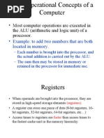 Basic Operational Concepts