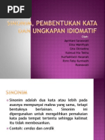 Download Sinonim Pembentukan Kata Dan Ungkapan Idiomatik by DikaCaesario SN244436809 doc pdf