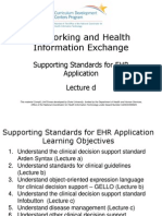 09- Networking and Health Information Exchange- Unit 7- Supporting Standards for EHR Application- Lecture D
