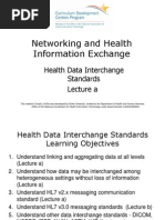 09- Networking and Health Information Exchange- Unit 5- Health Data Interchange Standards- Lecture A