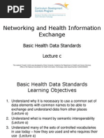 09- Networking and Health Information Exchange- Unit 4- Basic Health Data Standards- Lecture C