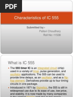 Characteristics of IC 555