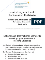 09- Networking and Health Information Exchange- Unit 3- National and International Standards Developing Organizations- Lecture B