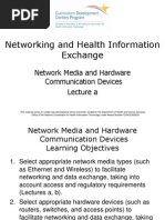 09- Networking and Health Information Exchange- Unit 2- Network Media and Hardware  Communication Devices- Lecture A