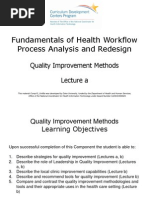 10- Fundamentals of Health Workflow Process Analysis and Redesign- Unit 8- Quality Improvement Methods- Lecture A