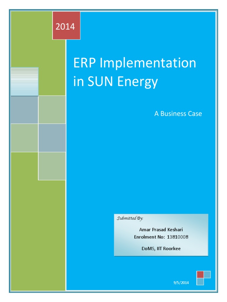 Business Case Erp Pdf Net Present Value Enterprise Resource