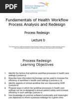 10- Fundamentals of Health Workflow Process Analysis and Redesign- Unit 6- Process Redesign- Lecture B