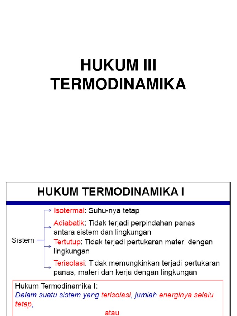 Hukum Iii Termodinamika Pdf
