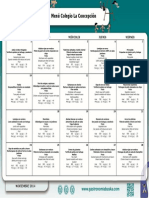 Menú Colegio La Concepción Noviembre 2014 PDF