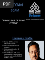 Satyam: "Sinking Ship or Tip of Iceberg"