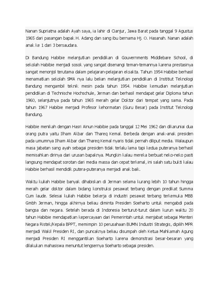 Biografi Orang Tua | PDF