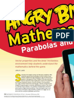 Angry Birds Mathematics - Parabolas Vectors