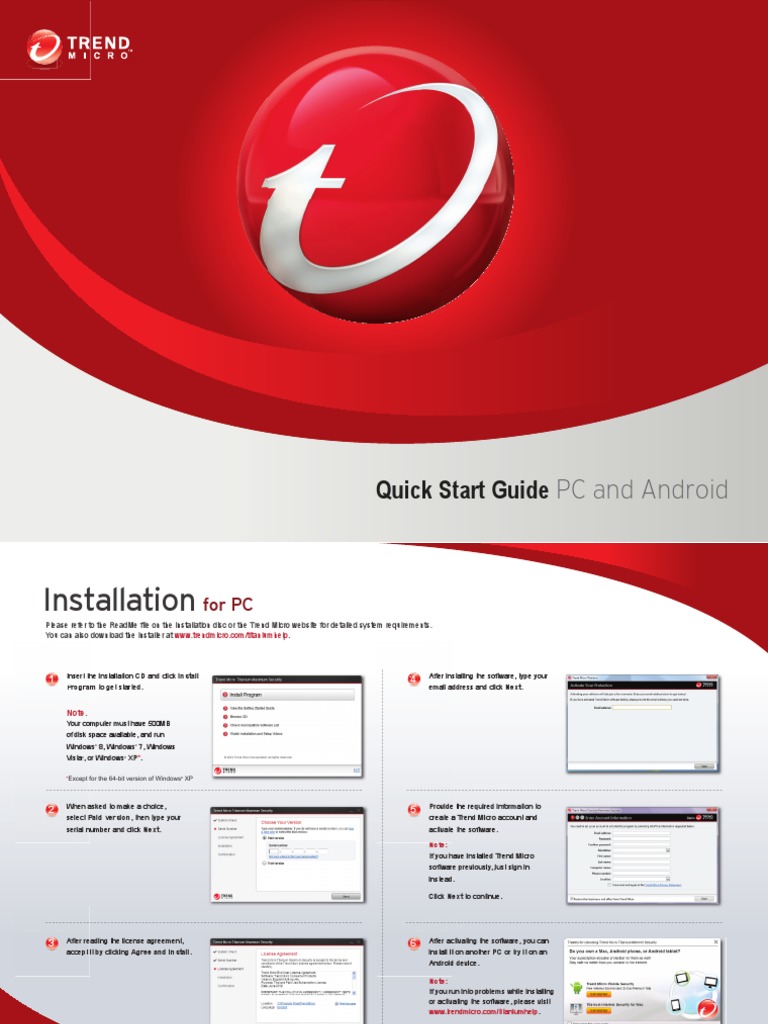 Quick Start Guide: PC and Android | PDF