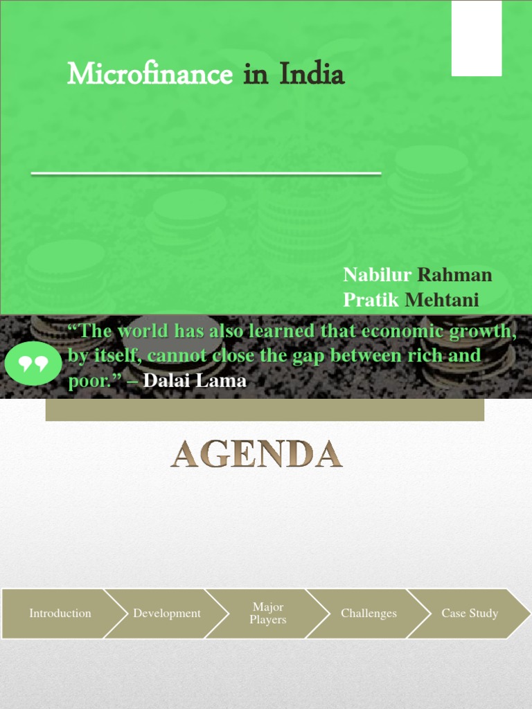 Microfinance in India PDF Microfinance Banks