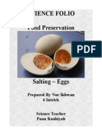 Salting Eggs Food Preservation Technique