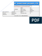 BSNL Receipt for Payment of Demand Notes