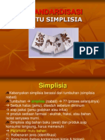 STANDARISASI MUTU SIMPLISIA