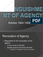 Extinguishment of Agency