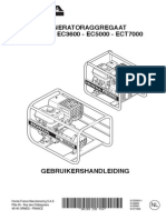 Handleiding en Instructieboekje Honda ECT7000 Aggregaat - Nederlands