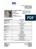 Voltage To PWM Signal Converters