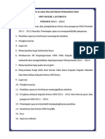 Susunan Acara Pelantikan Pengurus Osis