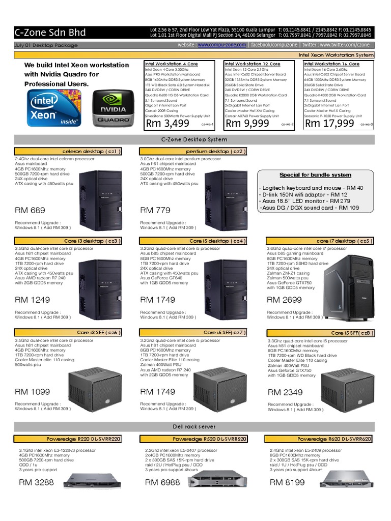 Intel Xeon Workstations & Desktops | PDF | Personal Computers ...