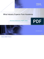What Industry Expects From Academia