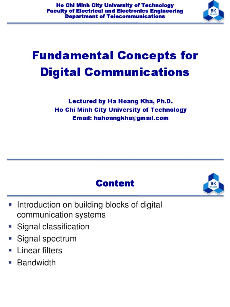 DC01-Overview of Digital Communications PDF | PDF