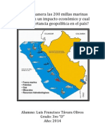 ¿De Que Manera Las 200 Millas Marinas Provocaron Un Impacto Económico y Cual Es Su Importancia Geopolítica en El País