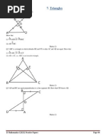 Class 9 Circles Worksheet with Solutions | PDF | Circle | Perpendicular