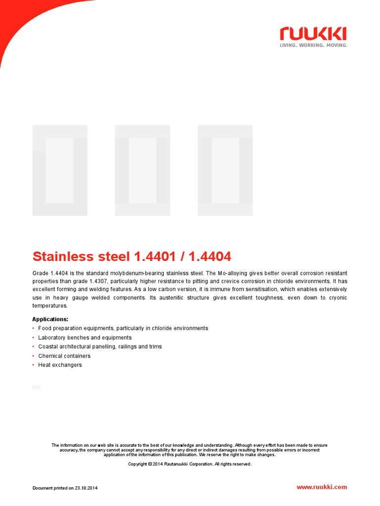 Stainless-steel-1.4401---1.4404.pdf | Sheet Metal | Stainless Steel