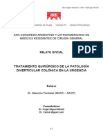 Tratamiento quirúrgico de la diverticulitis colónica aguda