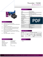 Thunder 700W Product Sheet PDF