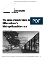 The Punk of Modernism - Ludwig Hilberseimer's Metropolisarchitecture - Reviews - Architectural Review PDF