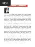 Download Lyric Poetry and PB Shelley A review by Indranil Sarkar SN24451789 doc pdf