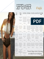 September Tone It Up Calendar+