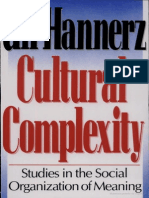 Hannerz Cultural Complexity