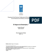El Seguro de Desempleo - Joseph Ramos & Carlos Acero (PNUD) PDF