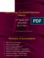 Underwriting - in General Insurance Industry